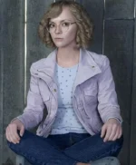 Christina Ricci Yellowjackets Purple Cotton Jacket