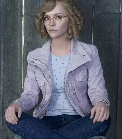 Christina Ricci Yellowjackets Purple Cotton Jacket