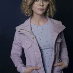 Christina Ricci Yellowjackets Purple Cotton Jacket