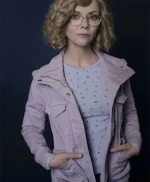 Christina Ricci Yellowjackets Purple Cotton Jacket