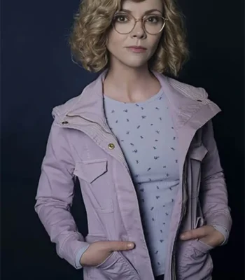 Christina Ricci Yellowjackets Purple Cotton Jacket