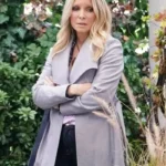 Christine Blair The Young and the Restless Grey Trench Coat