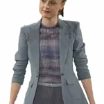 Claire Grace The Young and the Restless Single Breasted Grey Blazer