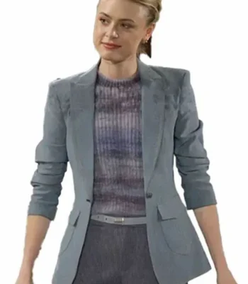Claire Grace The Young and the Restless Single Breasted Grey Blazer