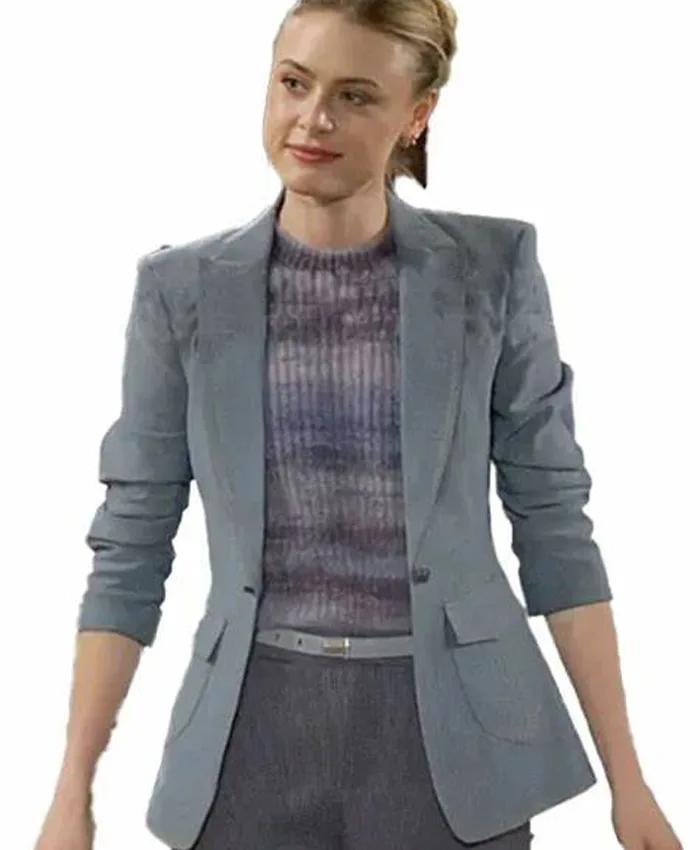 Claire Grace The Young and the Restless Single Breasted Grey Blazer Claire Grace The Young and the Restless Single Breasted Grey Blazer