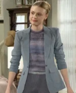 Claire Grace The Young and the Restless Single Breasted Grey Blazer