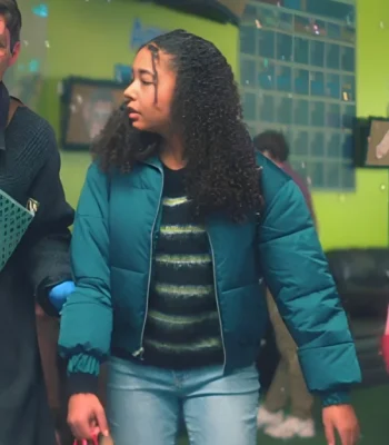 Claire Hargreeves The Umbrella Academy S04 Green Puffer Jacket