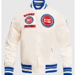 Classic Detroit Pistons Retro Rib Jacket