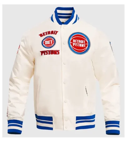 Classic Detroit Pistons Retro Rib Jacket