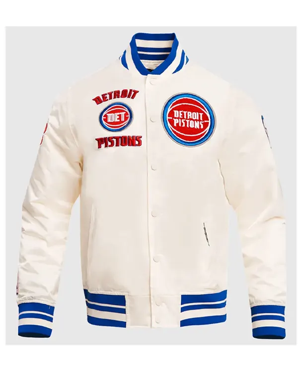 Classic Detroit Pistons Retro Rib Jacket Classic Detroit Pistons Retro Rib Jacket