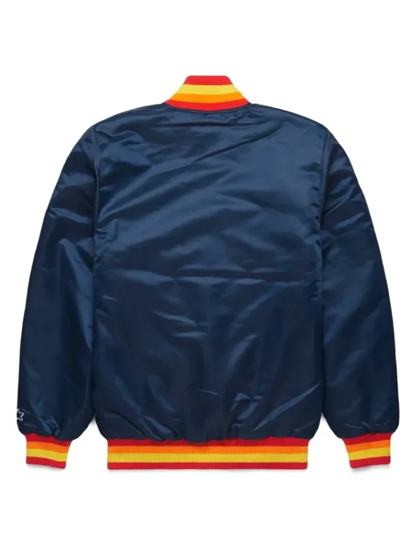 Houston Astros Navy Classic Satin Jacket