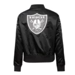 Classic Las Vegas Raiders Black Satin Jacket