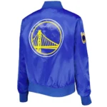 Classics Golden State Warriors Royal Satin Jacket