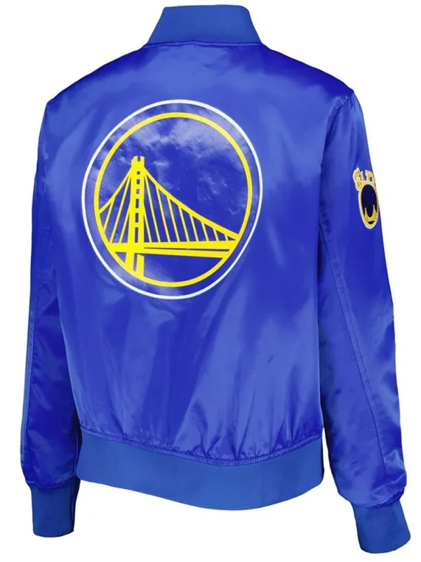 Classics Golden State Warriors Royal Satin Jacket