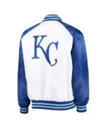 White/Royal Kansas City Royals Clean-Up Hitter Jacket