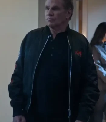 Cobra Kai John Kreese Black Bomber Jacket