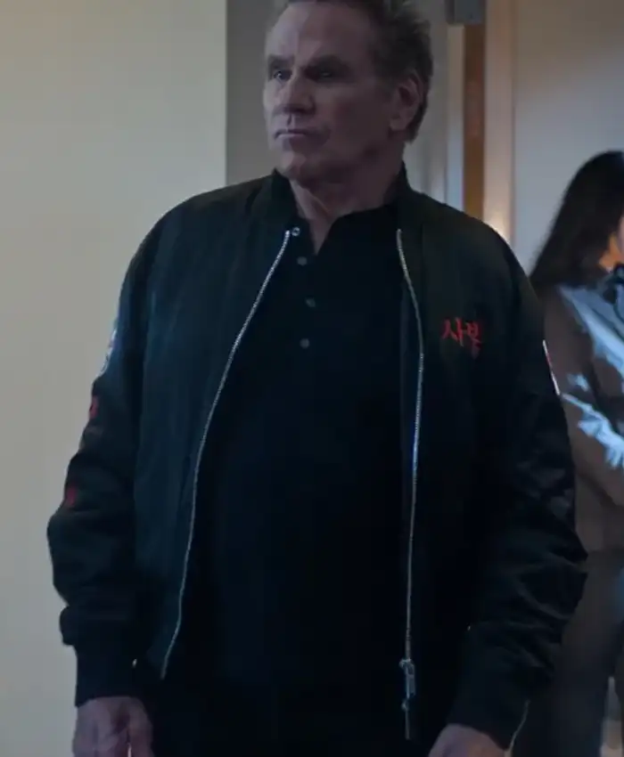 Cobra Kai John Kreese Black Bomber Jacket Cobra Kai John Kreese Black Bomber Jacket