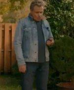 Cobra Kai John Kreese Sky Blue Denim Trucker Jacket