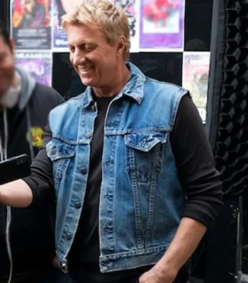 Cobra Kai Johnny Lawrence Blue Jean Denim Vest