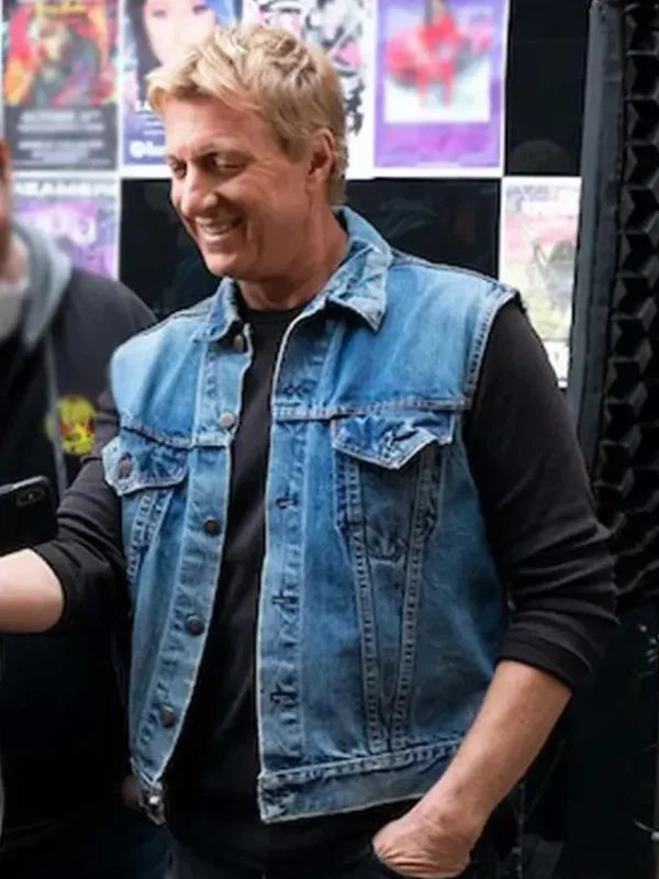 Cobra Kai Johnny Lawrence Blue Jean Denim Vest
