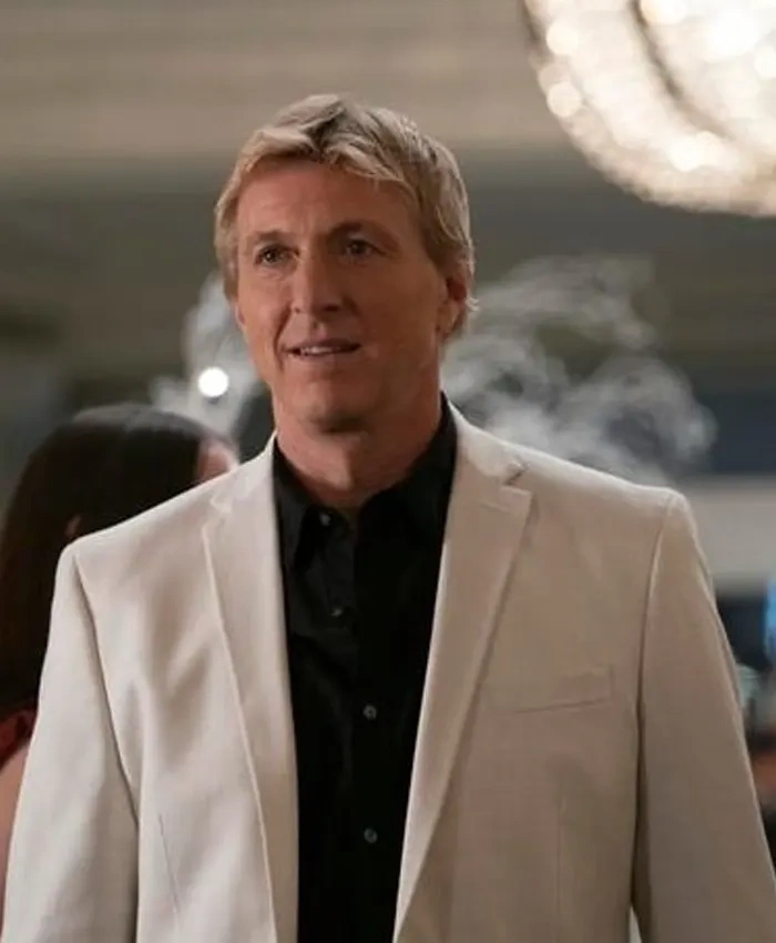 Cobra Kai Johnny Lawrence White Blazer Coat Cobra Kai Johnny Lawrence White Blazer Coat