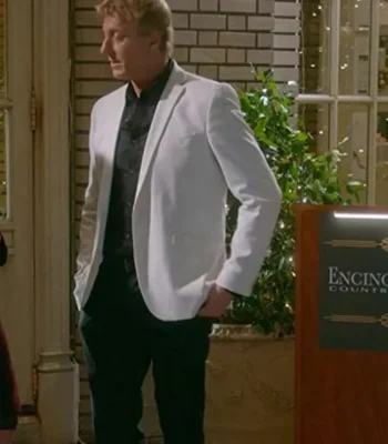 Cobra Kai Johnny Lawrence White Blazer Coat
