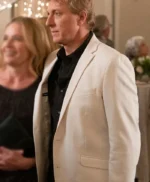Cobra Kai Johnny Lawrence White Blazer Coat