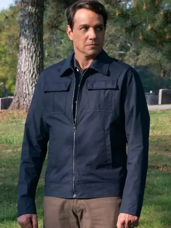 Cobra Kai Ralph Macchio Navy Blue Cotton Jacket