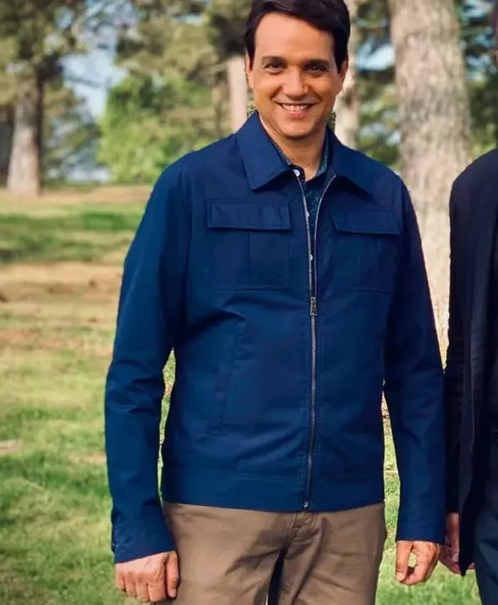 Cobra Kai Ralph Macchio Navy Blue Cotton Jacket Cobra Kai Ralph Macchio Navy Blue Cotton Jacket