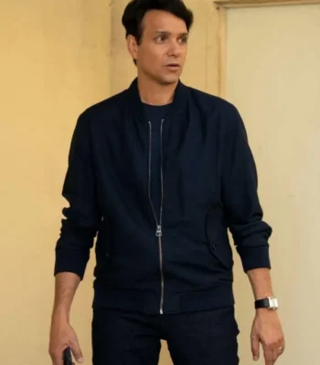 Cobra Kai S03 Daniel LaRusso Blue Bomber Jacket