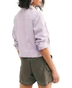 Cobra Kai S03 Samantha LaRusso Purple Denim Jacket