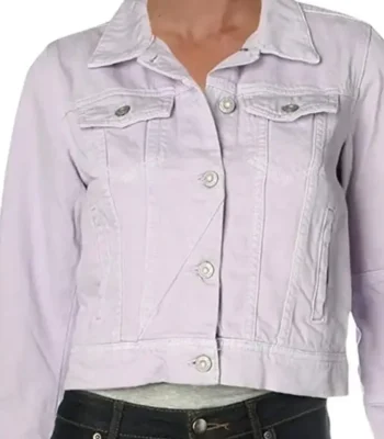 Cobra Kai S03 Samantha LaRusso Purple Denim Jacket