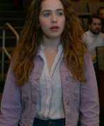 Cobra Kai S03 Samantha LaRusso Purple Denim Jacket