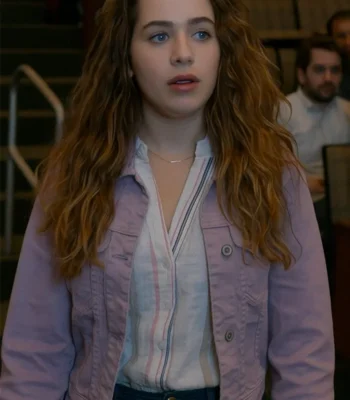 Cobra Kai S03 Samantha LaRusso Purple Denim Jacket