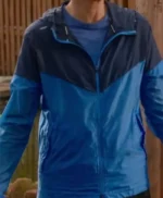 Cobra Kai S04 Daniel LaRusso Blue Hooded Track Jacket