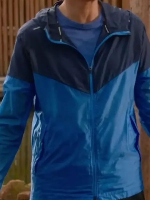 Cobra Kai S04 Daniel LaRusso Blue Hooded Track Jacket