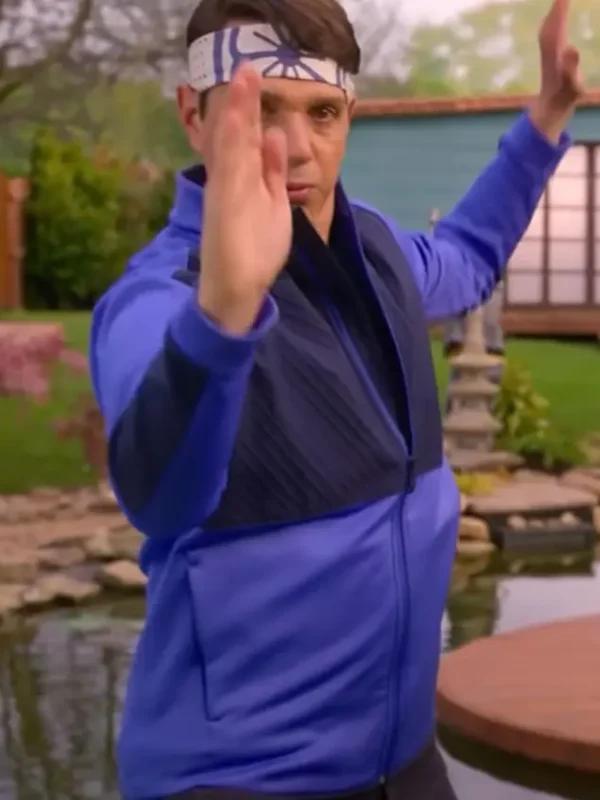 Cobra Kai S04 Daniel LaRusso Purple Track Jacket