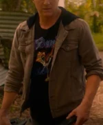 Cobra Kai S05 Johnny Lawrence Hooded Denim Jacket