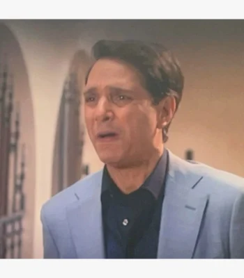 Cobra Kai S05 Ralph Macchio Gray Blazer