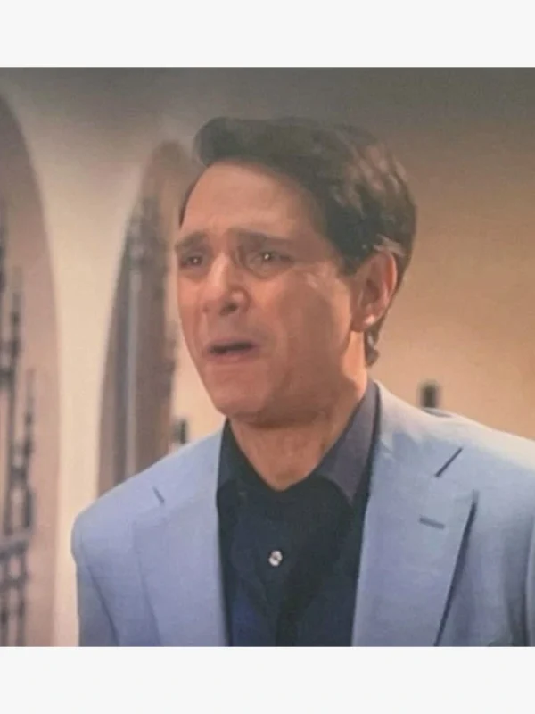 Cobra Kai S05 Ralph Macchio Gray Blazer