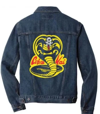 Cobra Kai Snake Logo Denim Jacket