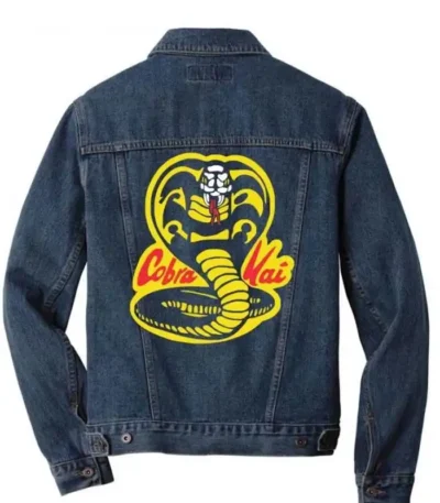 Cobra Kai Snake Logo Denim Jacket