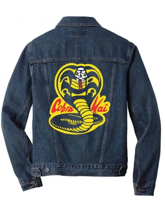 Cobra Kai Snake Logo Denim Jacket Cobra Kai Snake Logo Denim Jacket