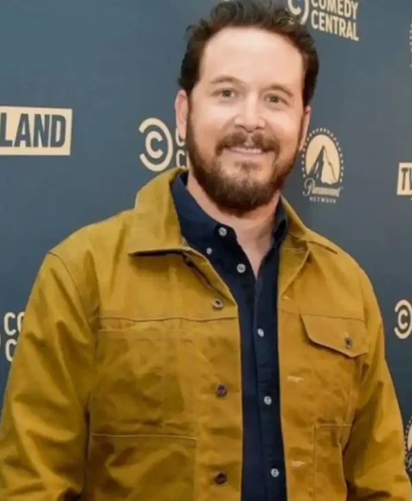Cole Hauser Yellowstone Rip Wheeler Yellow Premiere Jacket