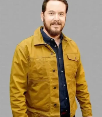 Cole Hauser Yellowstone Rip Wheeler Yellow Premiere Jacket