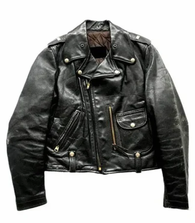 Colleen Real leather Vintage Biker Jacket