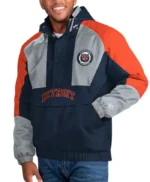 Cooperstown Detroit Tigers The Body Check Half-Zip Hooded Jacket