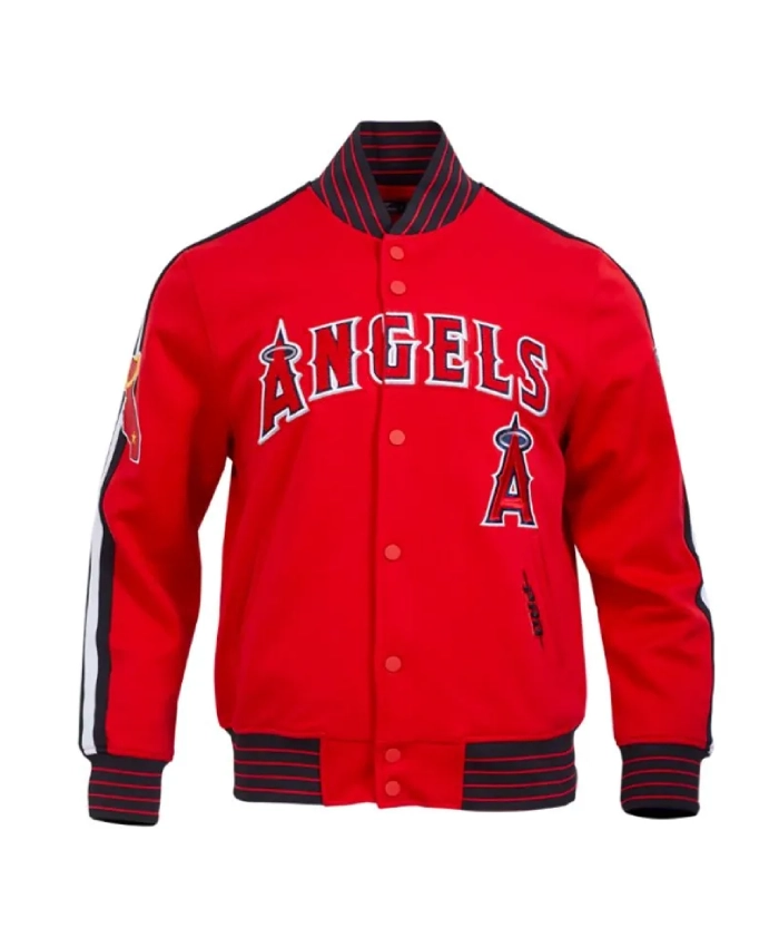 Current Logo LA Angels Game Day Red Jacket Current Logo LA Angels Game Day Red Jacket