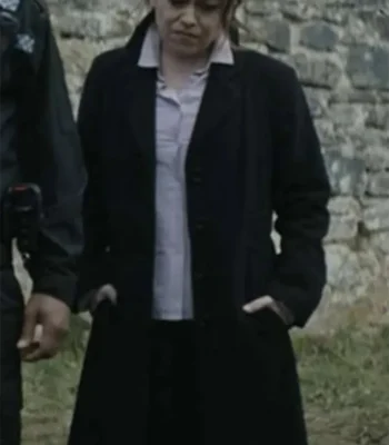 DI Maia Lincoln Wolf S01 Black Long Coat
