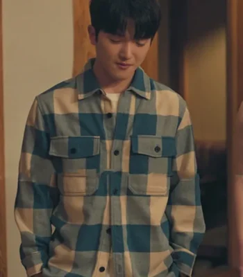 Dae XO Kitty S02 Blue Check Shirt